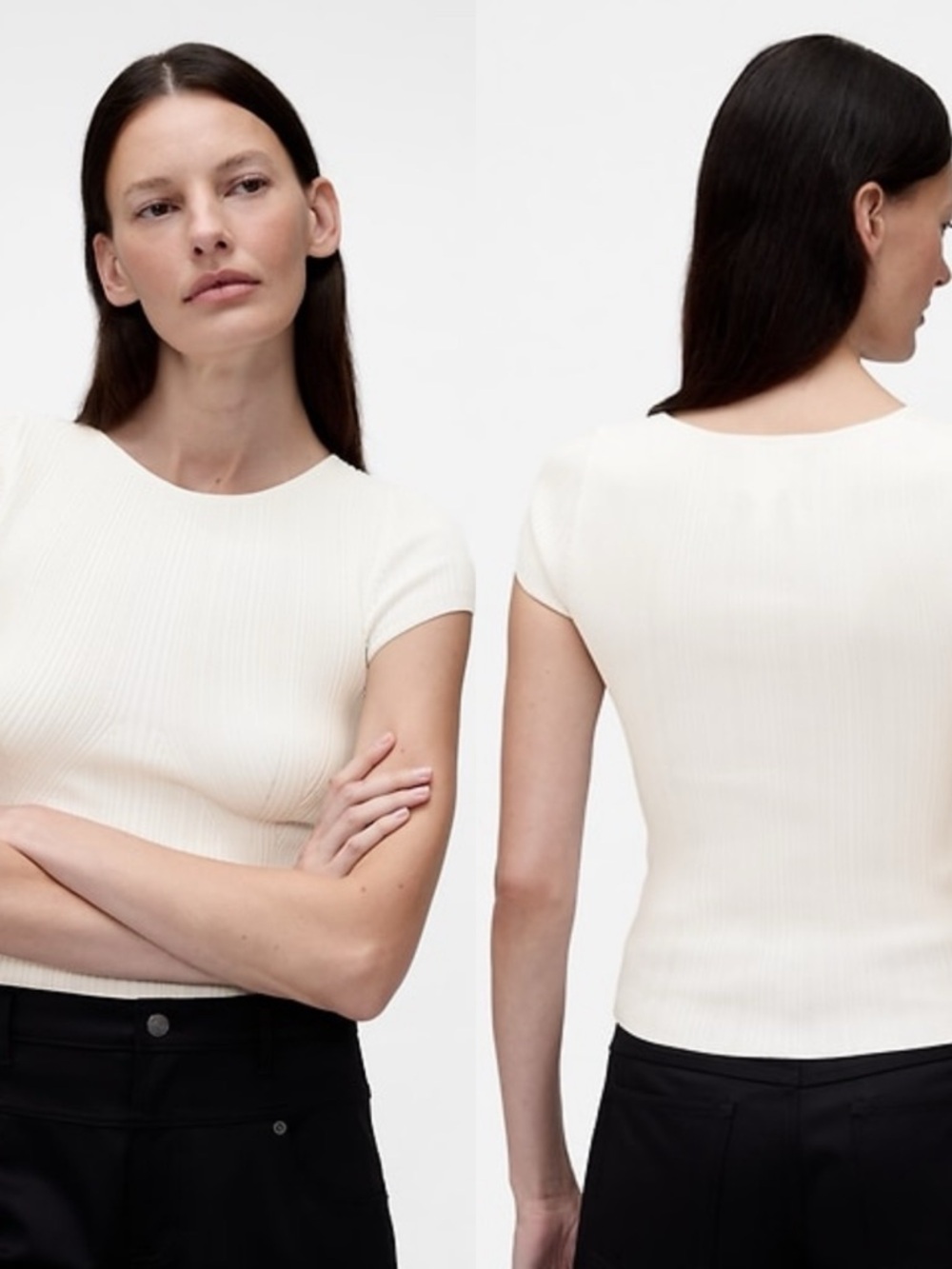 GapStudio Rib T-Shirt - Picture 2 of 2